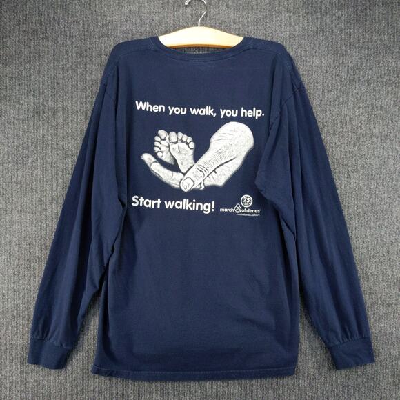 FedEx Federal Express March of Dimes Pullover Sweatshirt Size L Blue Logo - Picture 3 of 10